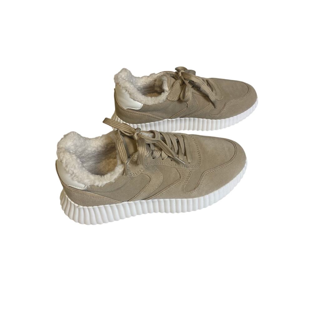 Steve Madden Shereen Women's Fashion Sneakers Chestnut Suede Size 7